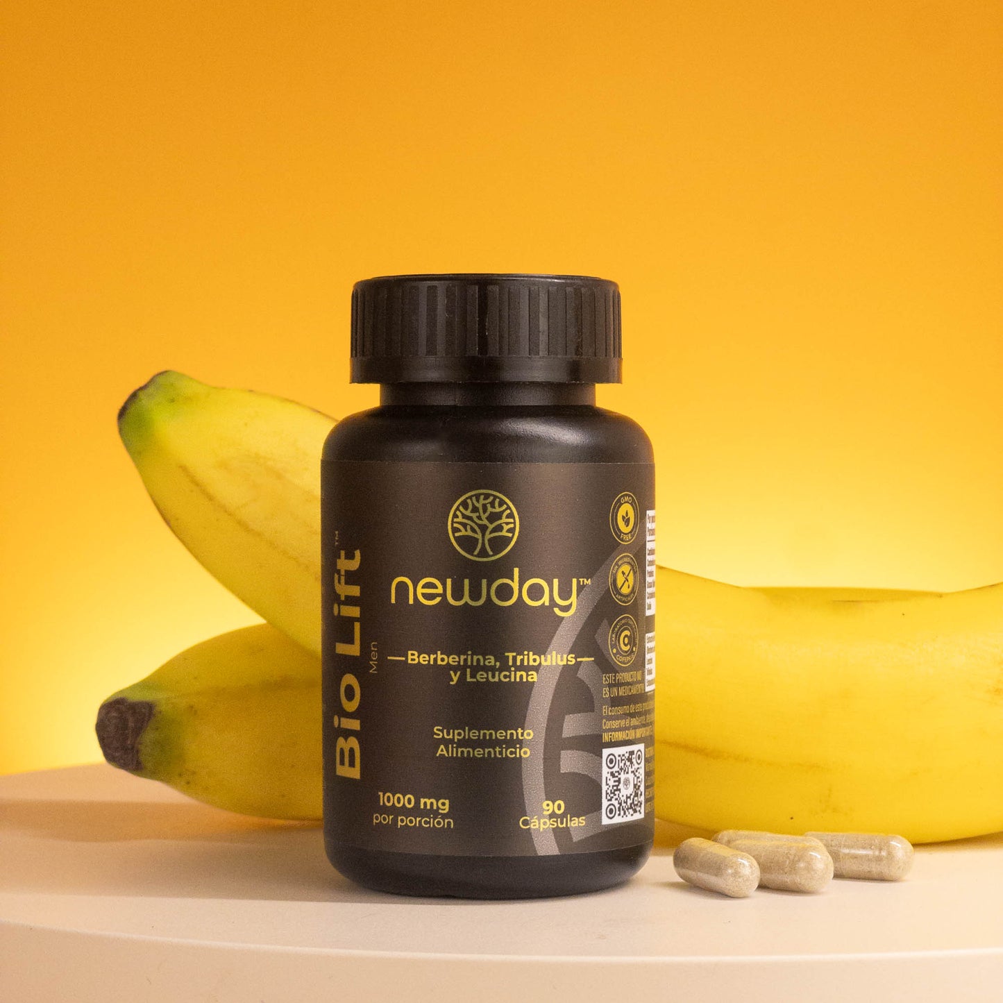 Bio Lift Men - Cápsulas de Berberina, Tribulus y Leucina.