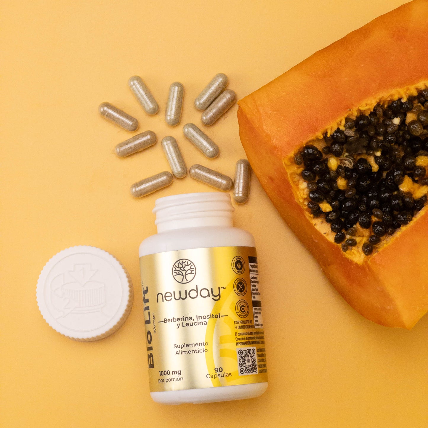 Bio Lift Women - Cápsulas de Berberina, Inositol y Leucina