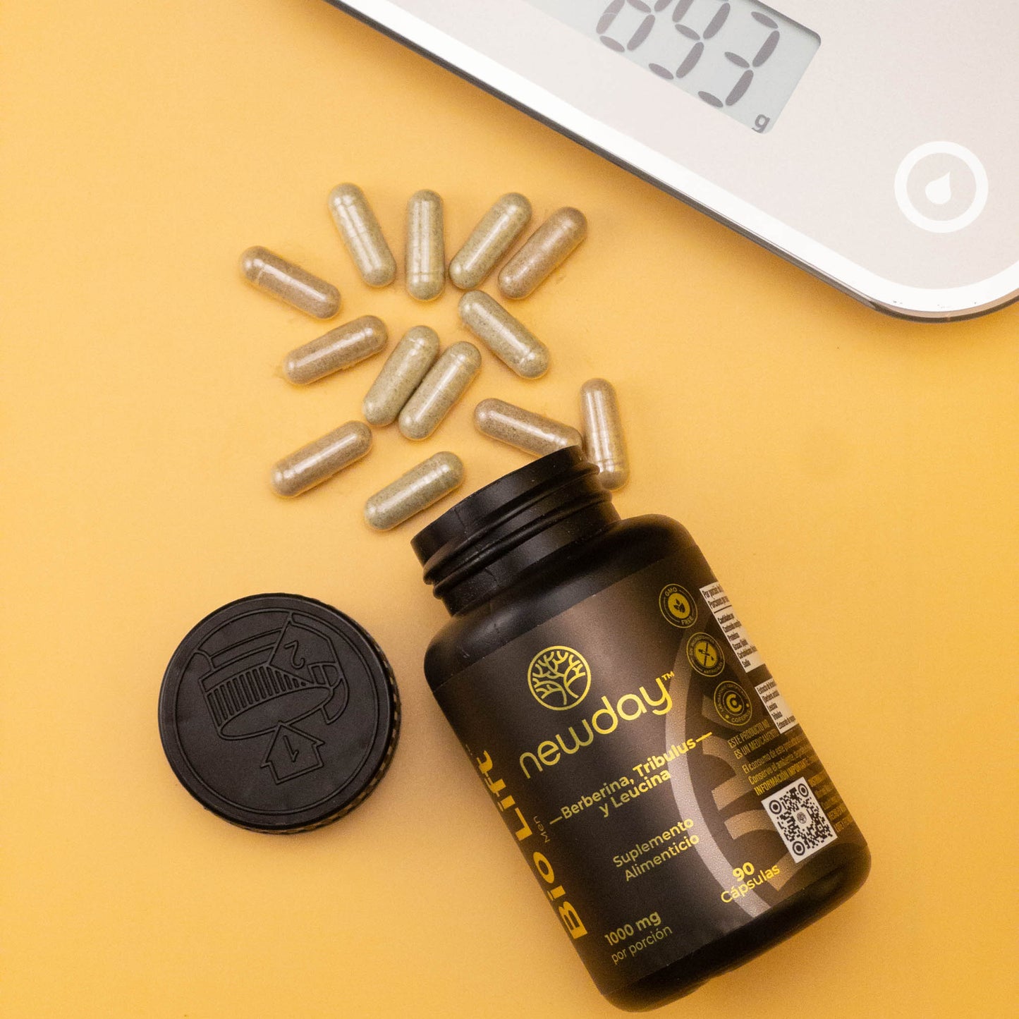 Bio Lift Men - Cápsulas de Berberina, Tribulus y Leucina.