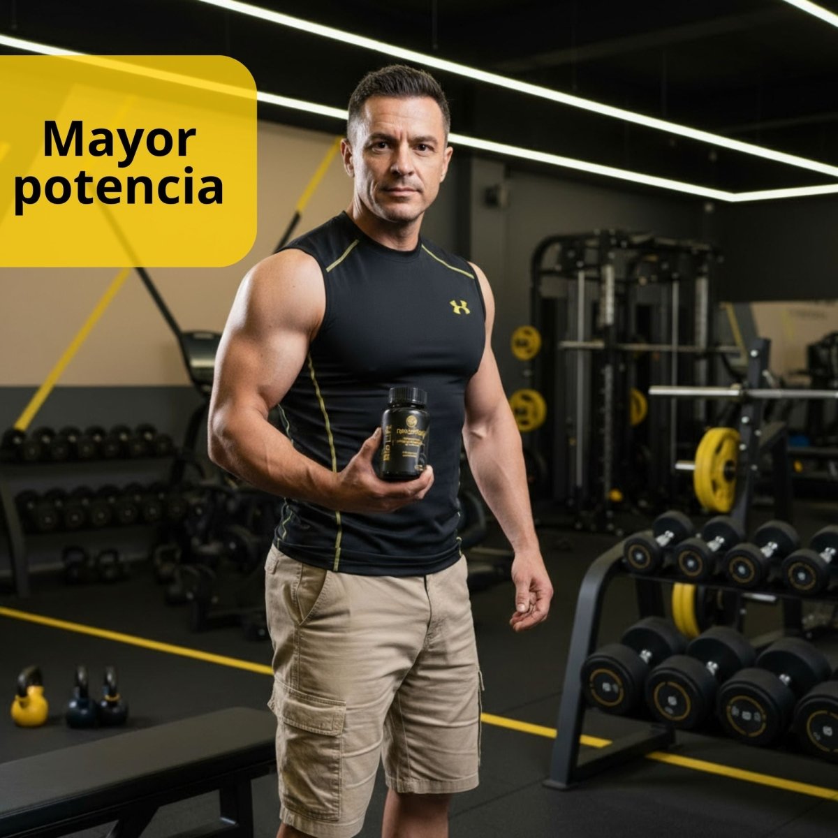 Bio Lift Men - Suplemento natural para hombres con berberina, tribulus y leucina, 90 cápsulas - Newday