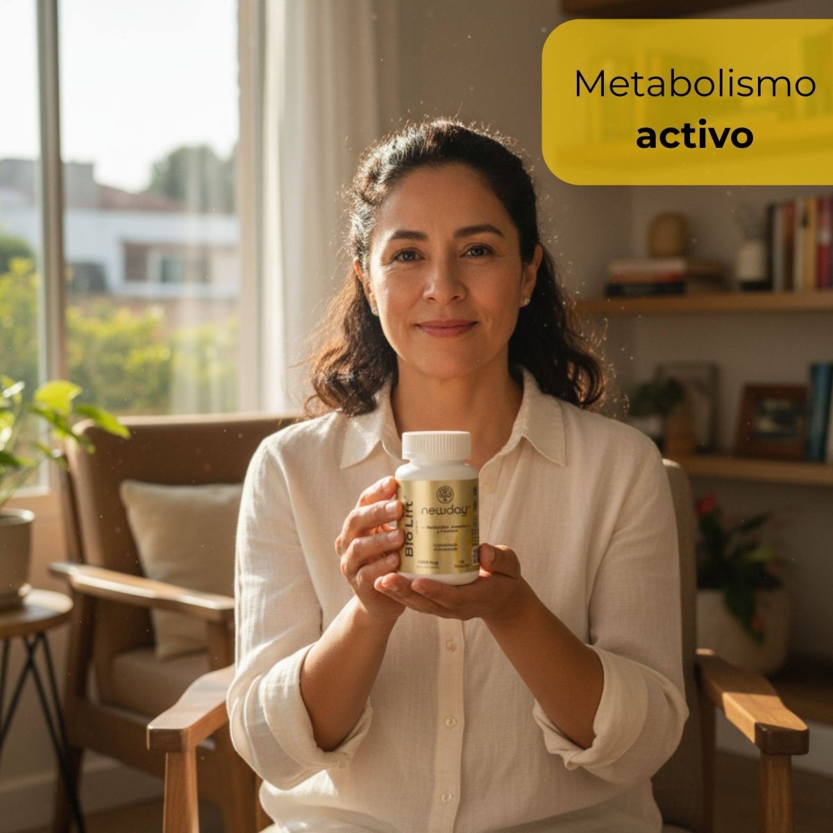 Bio Lift – Suplemento Natural para Mujeres 40+ con Berberina, Inositol y Leucina, 90 Cápsulas - Newday