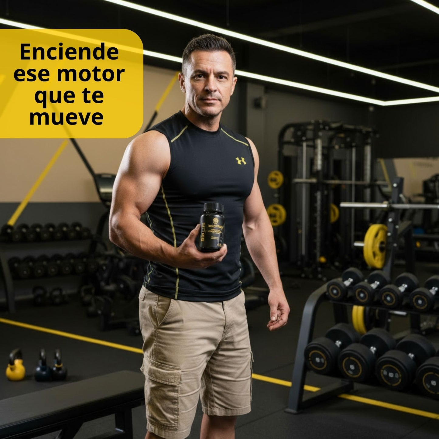 2X1 Bio Lift Men - Suplemento natural para hombres con Tribulus, Berberina y Leucina, 90 cápsulas