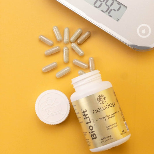 Bio Lift – Suplemento Natural para Mujeres 40+ con Berberina, Inositol y Leucina, 90 Cápsulas - Newday