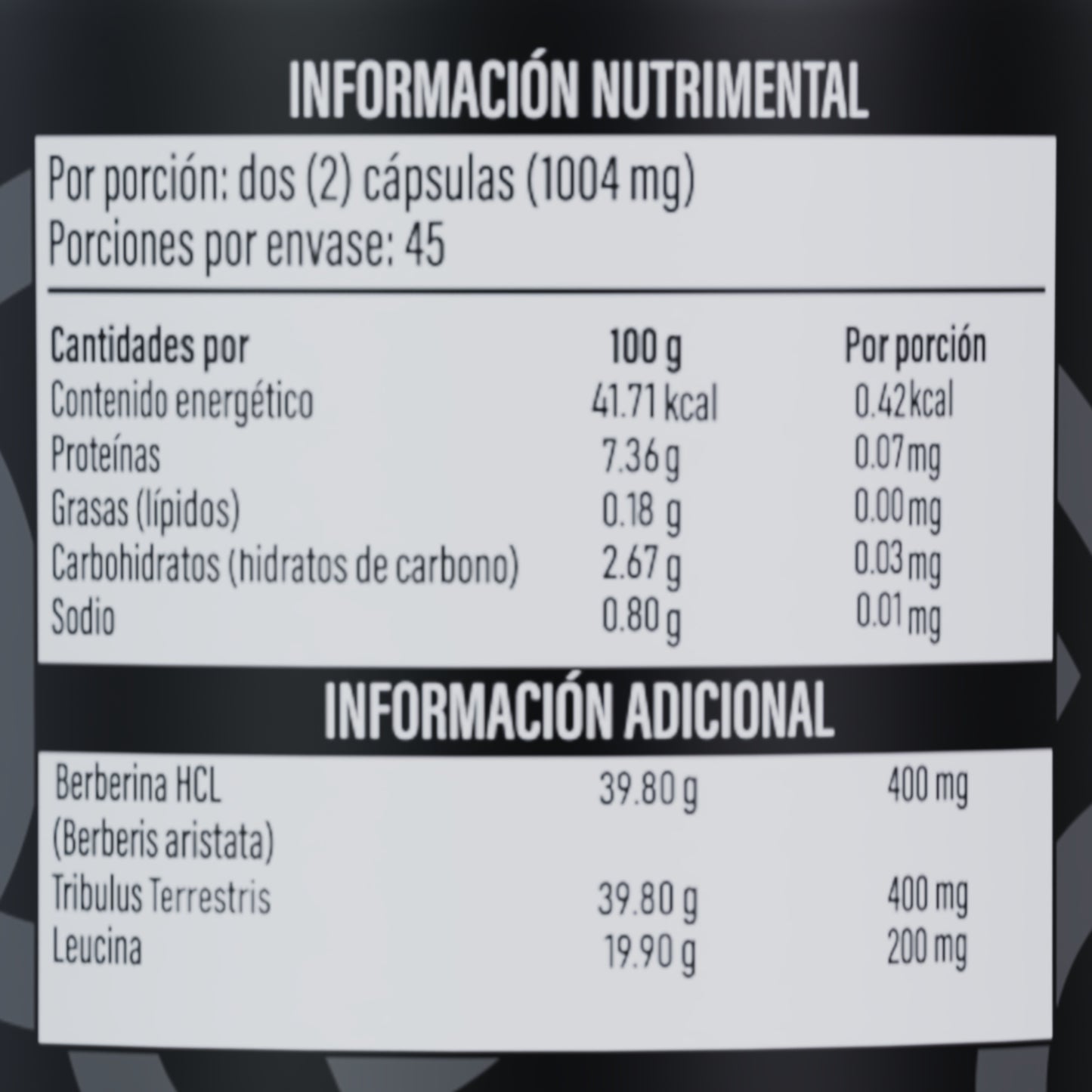 Bio Lift Men - Suplemento natural para hombres con berberina, tribulus y leucina, 90 cápsulas